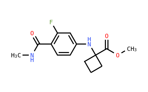1 3 氟 4 甲基氨基甲酰基 苯基 氨基 环丁烷羧酸甲酯 CAS 2227589 23 1