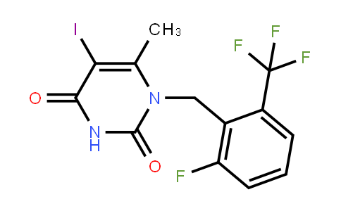 1-(2-Fluoro-6-(trifluoromethyl)benzyl)-5-iodo-6-methylpyrimidine-2,4(1h,3h)-dione