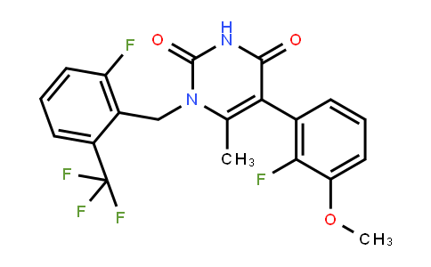 AP10328 | 1150560-59-0 | 5-(2-fluoro-3-methoxyphenyl)-1-(2-fluoro-6-(trifluoromethyl)benzyl)-6-methylpyrimidine-2,4(1H,3H)-dione