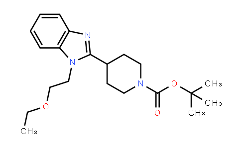 tert-Butyl 4-(1-(2-ethoxyethyl)-1H-benzo[d]imidazol-2-yl)piperidine-1-carboxylate