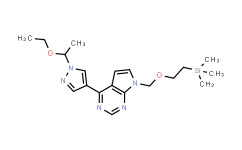 AP10477 | 1187595-88-5 | 4-(1-(1-ethoxyethyl)-1H-pyrazol-4-yl)-7-((2-(trimethylsilyl)ethoxy)methyl)-7H-pyrrolo[2,3-d]pyrimidine