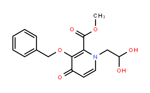 AP10409 | 1206102-08-0 | Methyl 3-(benzyloxy)-1-(2,2-dihydroxyethyl)-4-oxo-1,4-dihydropyridine-2-carboxylate