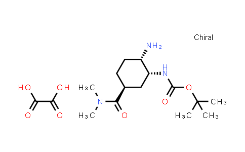 tert-Butyl [(1R,2S,5S)-2-amino-5-[(dimethylamino)carbonyl]cyclohexyl]carbamate oxalate