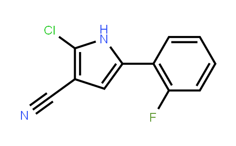 2-chloro-5-(2-fluorophenyl)-1H-pyrrole-3-carbonitrile