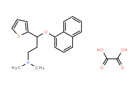 S-(+)-N,N-Dimethyl-3-(1-naphthoxy)-3-(2-thienyl)-1-propylamine oxalate