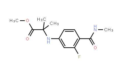 N-[3-Fluoro-4-[(methylamino)carbonyl]phenyl]-2-methylalanine methyl ester