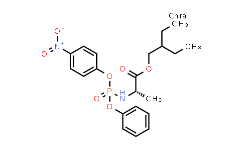 N-[(s)-(4-nitrophenoxy)phenoxyphosphinyl]-l-alanine 2-ethylbutyl ester