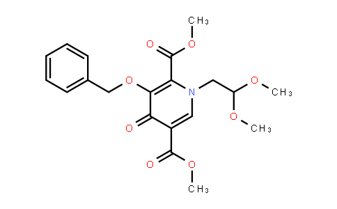 Dimethyl 3-(benzyloxy)-1-(2,2-dimethoxyethyl)-4-oxo-1,4-dihydropyridine-2,5-dicarboxylate