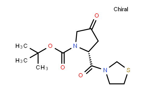 1-Pyrrolidinecarboxylic acid, 4-oxo-2-(3-thiazolidinylcarbonyl)-, 1,1-diMethylethyl ester, (2R)-