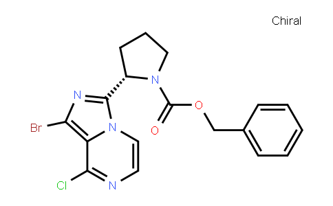 (S)-benzyl 2-(1-bromo-8-chloroimidazo[1,5-a]pyrazin-3-yl)pyrrolidine-1-carboxylate