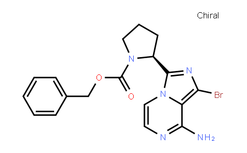 AP10335 | 1420478-88-1 | (2S)-2-(8-amino-1-bromoimidazo[1,5-a]pyrazin-3-yl)-1-Pyrrolidinecarboxylic acid phenylmethyl ester