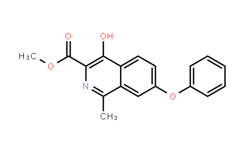 4-Hydroxy-1-methyl-7-phenoxy-3-isoquinolinecarboxylic acid methyl ester