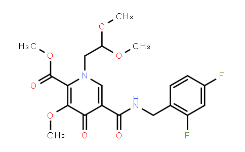 Methyl-5-(2,4-difluorobenzylcarbamoyl)-1-(2,2-dimethoxyethyl)-3-methoxy-4-oxo-1,4-dihydropyridine-2-carboxylate