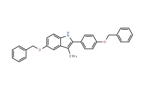 3-Methyl-5-(phenylmethoxy)-2-[4-(phenylmethoxy)phenyl]-1h-indole