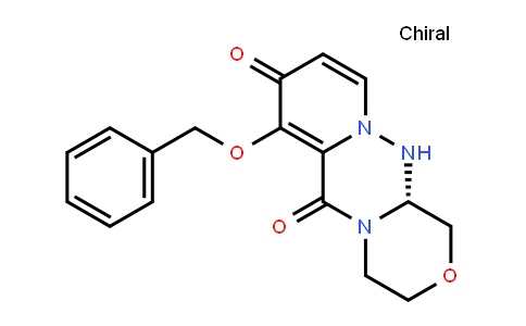 (R)-7-(benzyloxy)- 3,4,12,12a-tetrahydro- 1H-[1,4]oxazino[3,4- c]pyrido[2,1-f][1,2,4]- triazine-6,8-dione