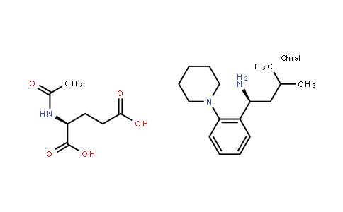 (S)-3-Methyl-1-(2-(piperidin-1-yl)phenyl)butan-1-amine (S)-2-acetamidopentanedioate