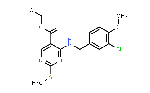 4-[[(3-Chloro-4-methoxyphenyl)methyl]amino]-2-(methylthio)-5-pyrimidinecarboxylic acid ethyl ester