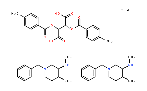 (2R,3R)-2,3-bis(4-methylbenzoyloxy)butanedioic acid; bis((3R,4R)-1-benzyl-N,4-dimethylpiperidin-3-amine)