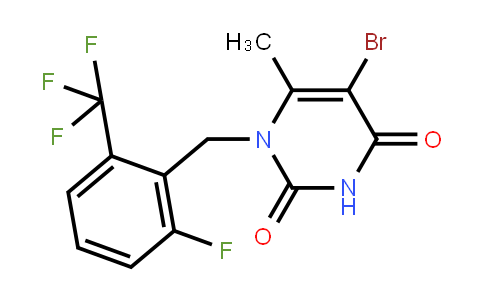 AP10329 | 830346-48-0 | 5-Bromo-1-(2-fluoro-6-trifluoromethyl-benzyl)-6-methyl-1H-pyrimidine-2,4-dione