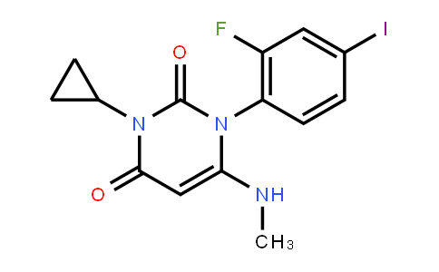 3-Cyclopropyl-1-(2-fluoro-4-iodophenyl)-6-(methylamino)pyrimidine-2,4(1H,3H)-dione