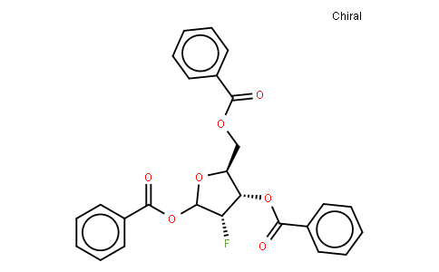 1,3,5-Tri-O-benzoyl-2-deoxy-2-fluoro-alpha-L-arabinofuranosev