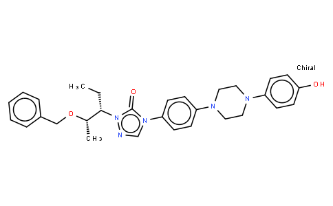 2-[(1S,2S)-1-ethyl-2-bezyloxypropyl]-2,4-dihydro-4-[4-[4-(4-hydroxyphenyl)-1-piperazinyl]phenyl]- 3H-1,2,4-Triazol-3-one,