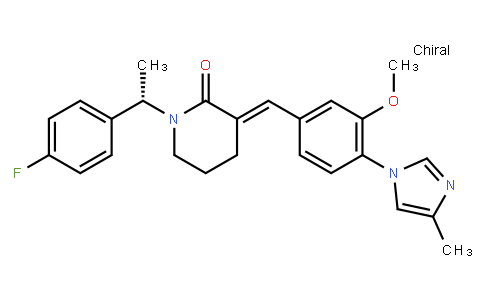 (E)-1-[(1S)-1-(4-Fluorophenyl)ethyl]-3-[3-Methoxy-4-(4-Methyl-1H-iMidazol-1-yl)benzylidene]piperidin-2-one