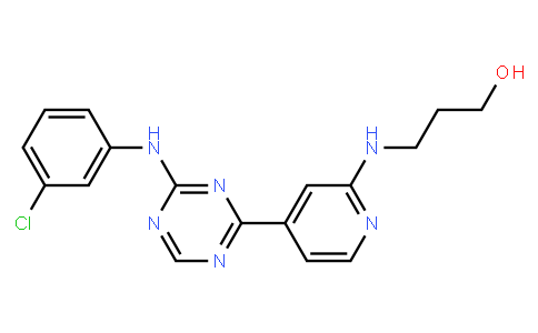 3-[[4-[4-[(3-Chlorophenyl)amino]-1,3,5-triazin-2-yl]-2-pyridinyl]amino]-1-Propanol