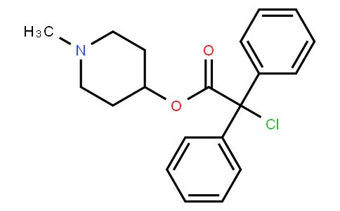 Chloro-diphenyl-acetic acid 1-Methyl-piperidin-4-yl ester