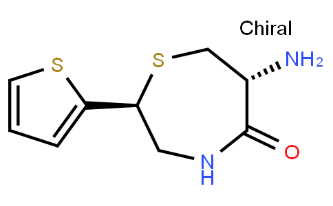 (2S,6R)-6-Amino-2-(2-thienyl)-1,4-thiazepan-5-one