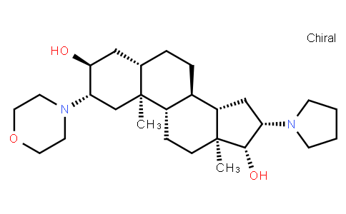 (2b,3a,5a,16b,17b)-2-(4-Morpholinyl)-16-(1-pyrrolidinyl)androstane-3,17-diol