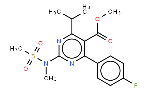 Methyl 4-(4-fluorophenyl)-6-isopropyl-2-[(N-methyl-N-methylsulfonyl)amino]pyrimidine-5-carboxylate