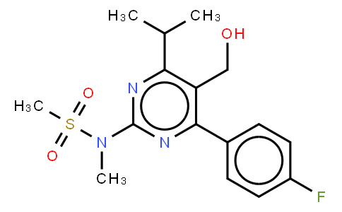 4-(4-Fluorophenyl)-6-isopropyl-2-[(N-methyl-N-methylsulfonyl)amino]pyrimidinyl-5-yl-formyl