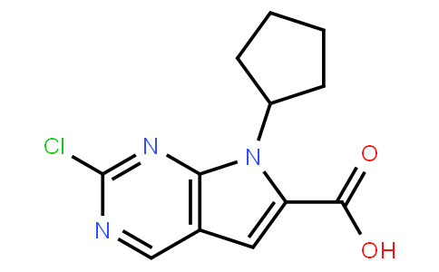 2-chloro-7-cyclopentyl-7H-pyrrolo[2,3-d]pyriMidine-6-carboxylic acid