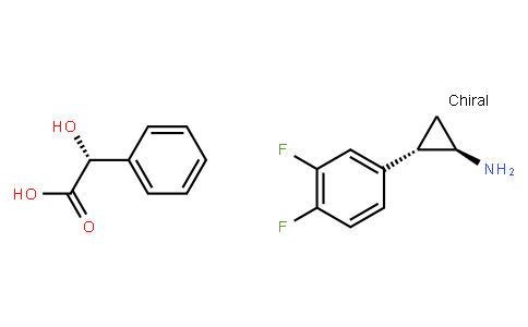 (1R,2S)-2-(3,4-Difluorophenyl)cyclopropanamine (2R)-Hydroxy(phenyl)ethanoate