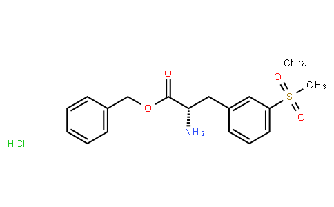 AP00488 | 1194550-59-8 | (S)-benzyl 2-amino-3-(3-(methylsulfonyl)phenyl)propanoate hydrochloride