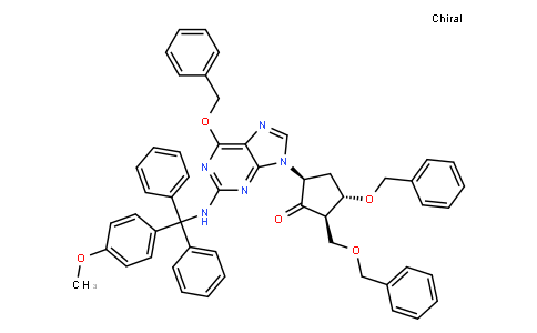 AP10004 | 142217-79-6 | (2R,3S,5S)-3-(Benzyloxy)-5-(6-(benzyloxy)-2-(((4-methoxyphenyl)diphenylmethyl)amino)-9H-purin-9-yl)-2-((benzyloxy)methyl)cyclopentanone