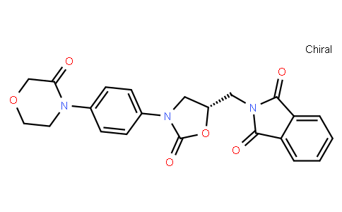 2-[[(5S)-2-Oxo-3-[4-(3-oxo-4-morpholinyl)phenyl]-5-oxazolidinyl]methyl]-1H-isoindole-1,3(2H)-dione