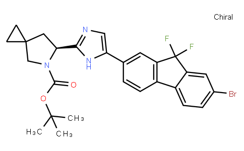 (6S)-6-[5-(7-Bromo-9,9-difluoro-9H-fluoren-2-yl)-1H-imidazol-2-yl]-5-azaspiro[2.4]heptane-5-carboxylic acid 1,1-dimethylethyl ester