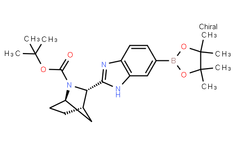 (1R,3S,4S)-3-[6-(4,4,5,5-Tetramethyl-1,3,2-dioxaborolan-2-yl)-1H-benzimidazol-2-yl]-2-azabicyclo[2.2.1]heptane-2-carboxylic acid 1,1-dimethylethyl ester