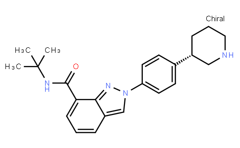 AP10079 | 1476776-97-2 | N-Tert-butyl-2-[4-[(3S)-piperidin-3-yl]phenyl]indazole-7-carboxamide