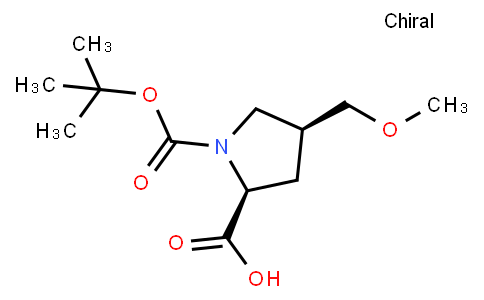 (2S,4S)-4-(Methoxymethyl)-1,2-pyrrolidinedicarboxylic acid 1-(1,1-dimethylethyl) ester