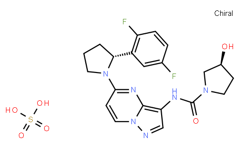 (3S)-N-[5-[(2R)-2-(2,5-Difluorophenyl)-1-pyrrolidinyl]pyrazolo[1,5-a]pyrimidin-3-yl]-3-hydroxy-1-pyrrolidinecarboxamide sulfate