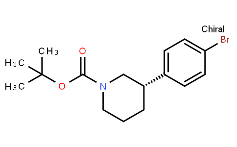 (3S)-3-(4-Bromophenyl)-1-piperidinecarboxylic acid 1,1-dimethylethylester