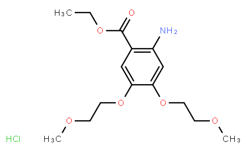 AP10141 | 183322-17-0 | 2-amino-4,5-bis(2-methoxyethoxy)benzoic acid ethyl ester hydrochloride