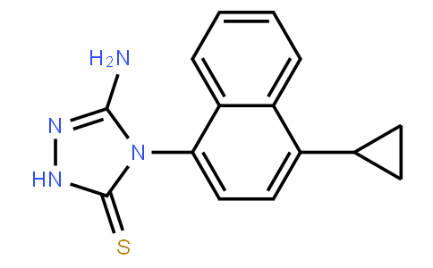 5-amino-4-(4-cyclopropyl-1-naphthalenyl)-2,4-dihydro-3H-1,2,4-Triazole-3-thione