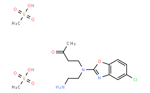 4-[(2-Aminoethyl)(5-chloro-1,3-benzoxazol-2-yl)amino]-2-butanone methanesulfonate (1:2)