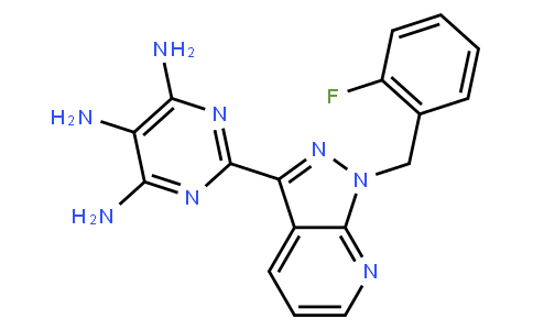 2-[1-(2-fluorobenzyl)-1H-pyrazolo[3,4-b]pyridin-3-yl]pyrimidine-4,5,6-triamine