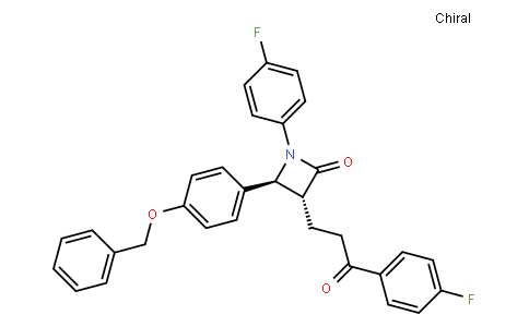 (3R,4S)-1-(4-fluorophenyl)-3-[3-(4-fluorophenyl)-3-oxopropyl]-4-(4-phenylmethoxyphenyl)azetidin-2-one