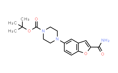 tert-butyl4-(2-carbamoylbenzofuran-5-yl)piperazine-1-carboxylate